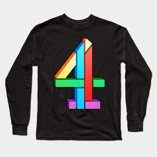 Channel 4 retro Long Sleeve T-Shirt by theamylloydminster